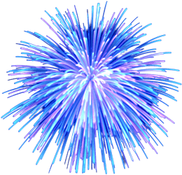 LeBarge-Fireworks Fireworks in watercolor effect