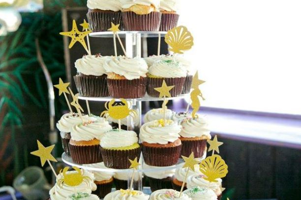 a train cake sitting on top of a table
