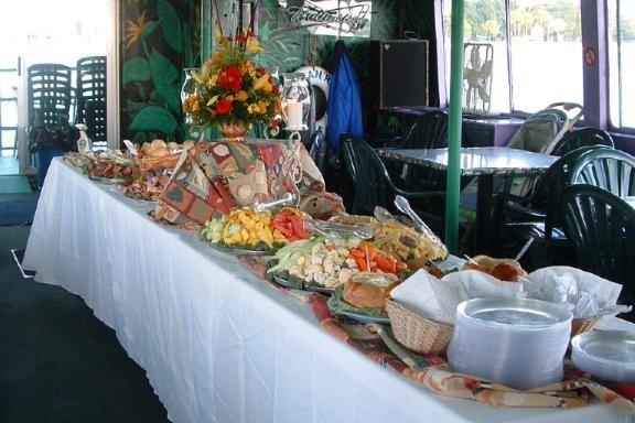 a tray of food on a table