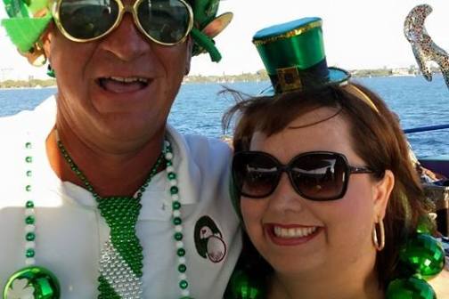 a man and a woman taking a selfie