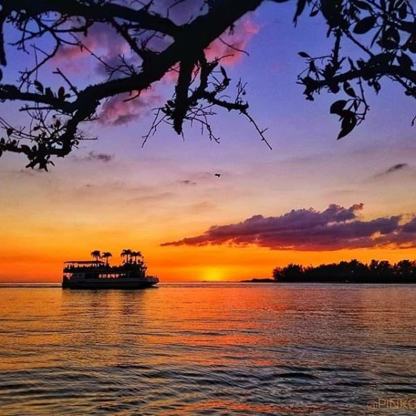 a boat in a large body of water