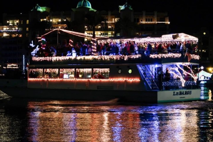 a river with a city in the background